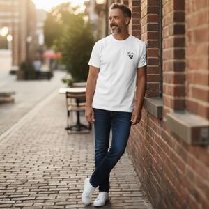 Rhythm. White Graphic Short Sleeve Tee sz M NWT